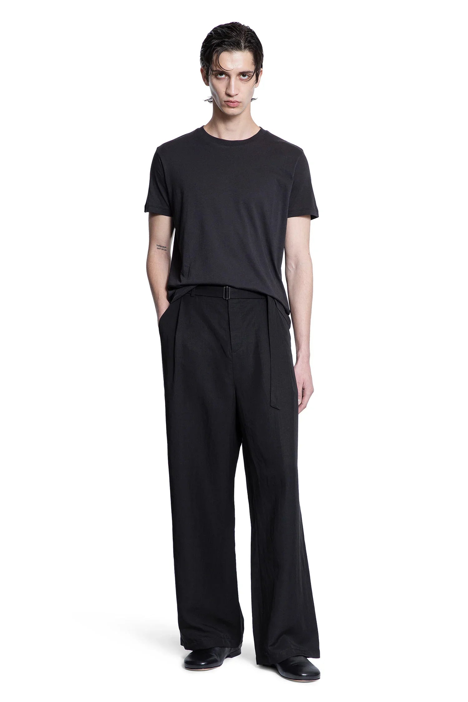 THIBAULT VAN DER STRAETE MAN BLACK T-SHIRTS & TANK TOPS - Antonioli.eu