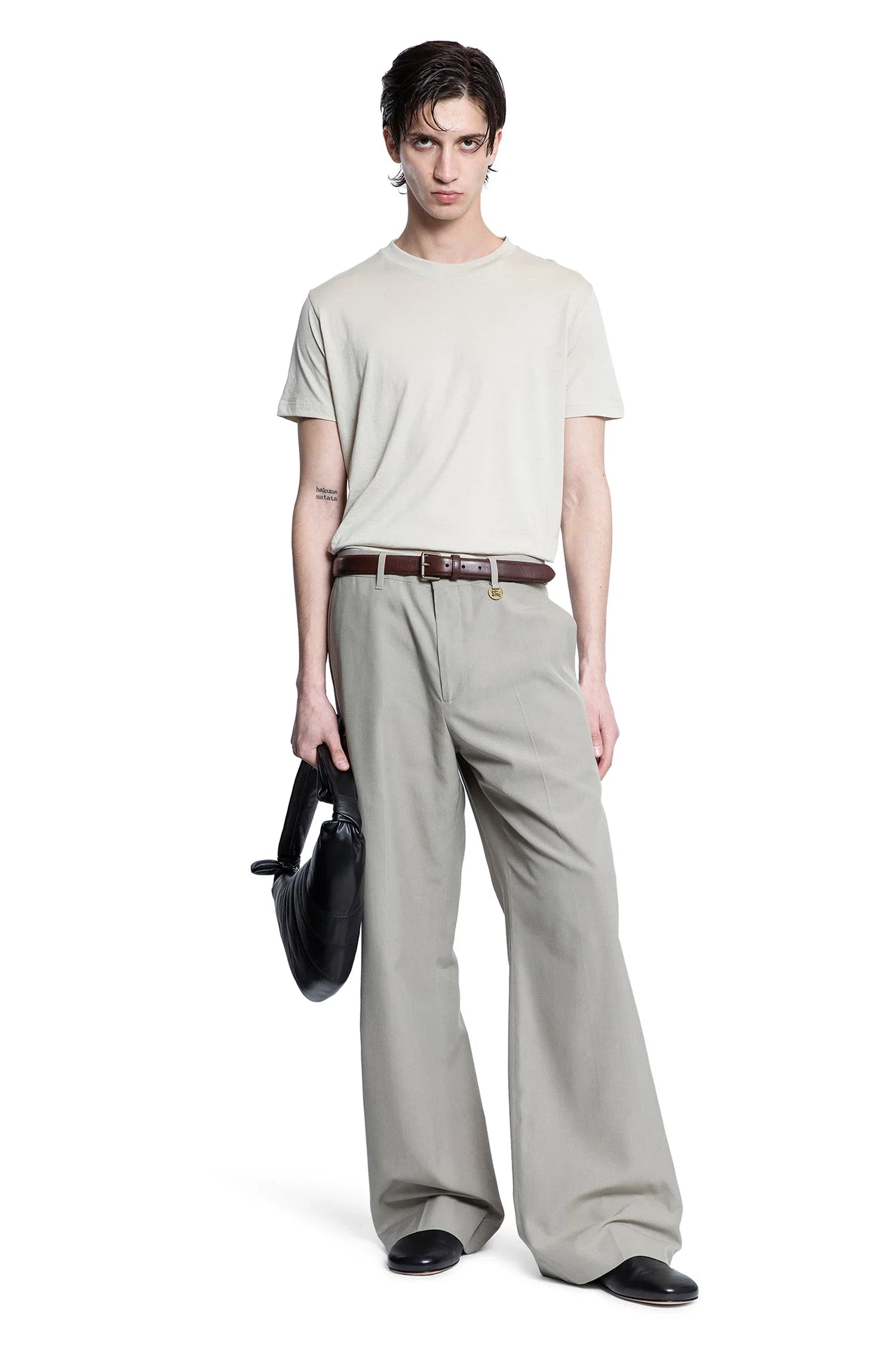 THIBAULT VAN DER STRAETE MAN GREY T-SHIRTS & TANK TOPS - Antonioli.eu