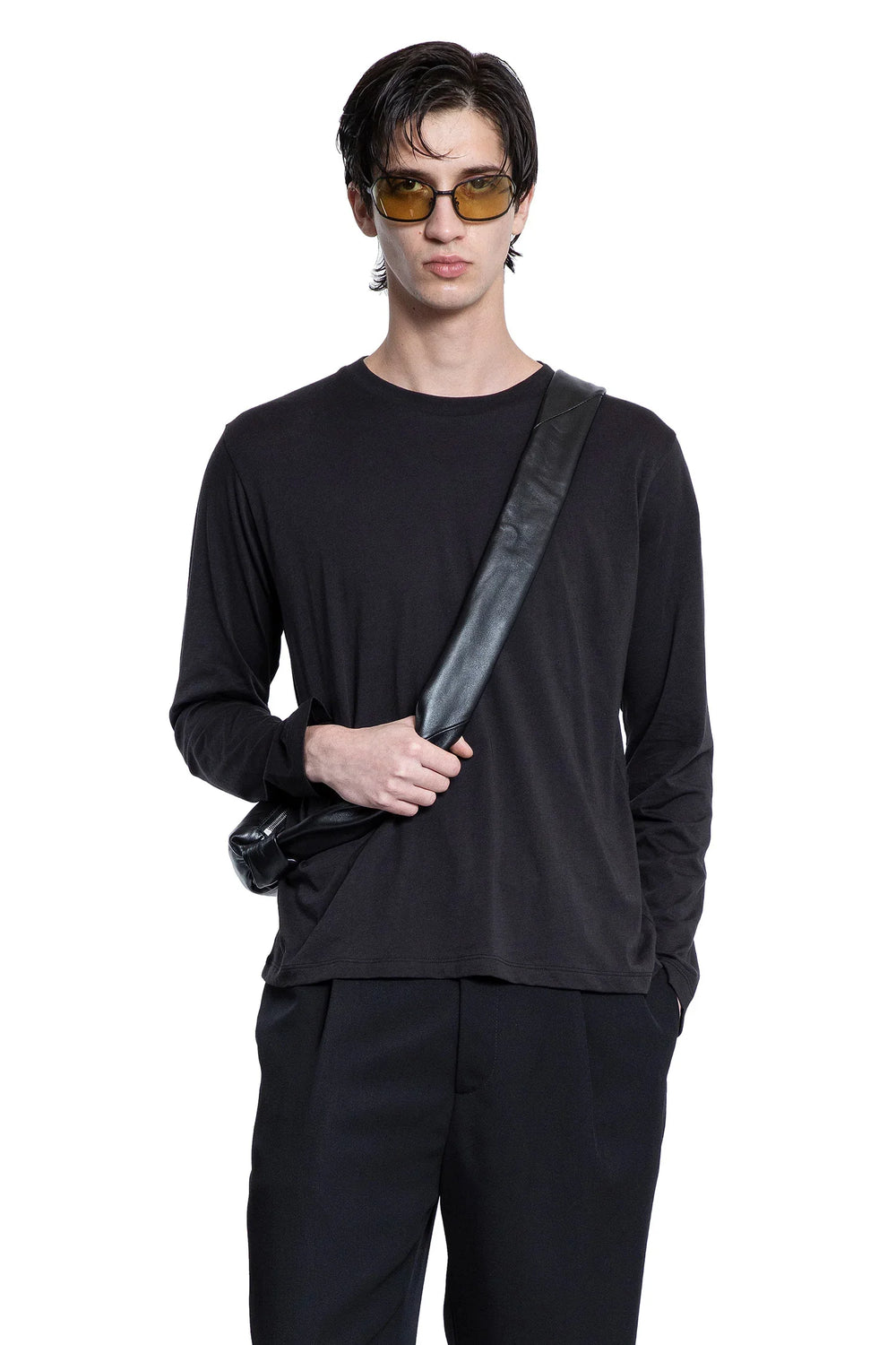 Cotton Jersey Long Sleeve T-Shirt - Antonioli.eu