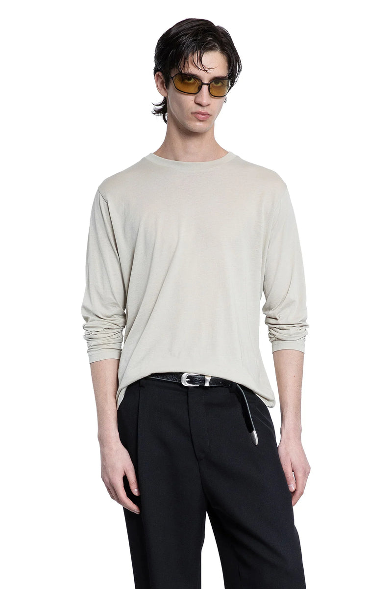Cotton Jersey Long Sleeve T-Shirt - Antonioli.eu