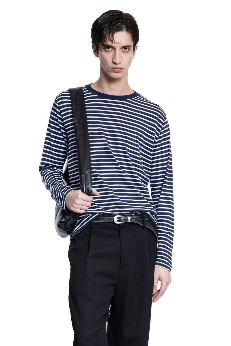 Striped Cotton Jersey Long Sleeve T-Shirt - Antonioli.eu