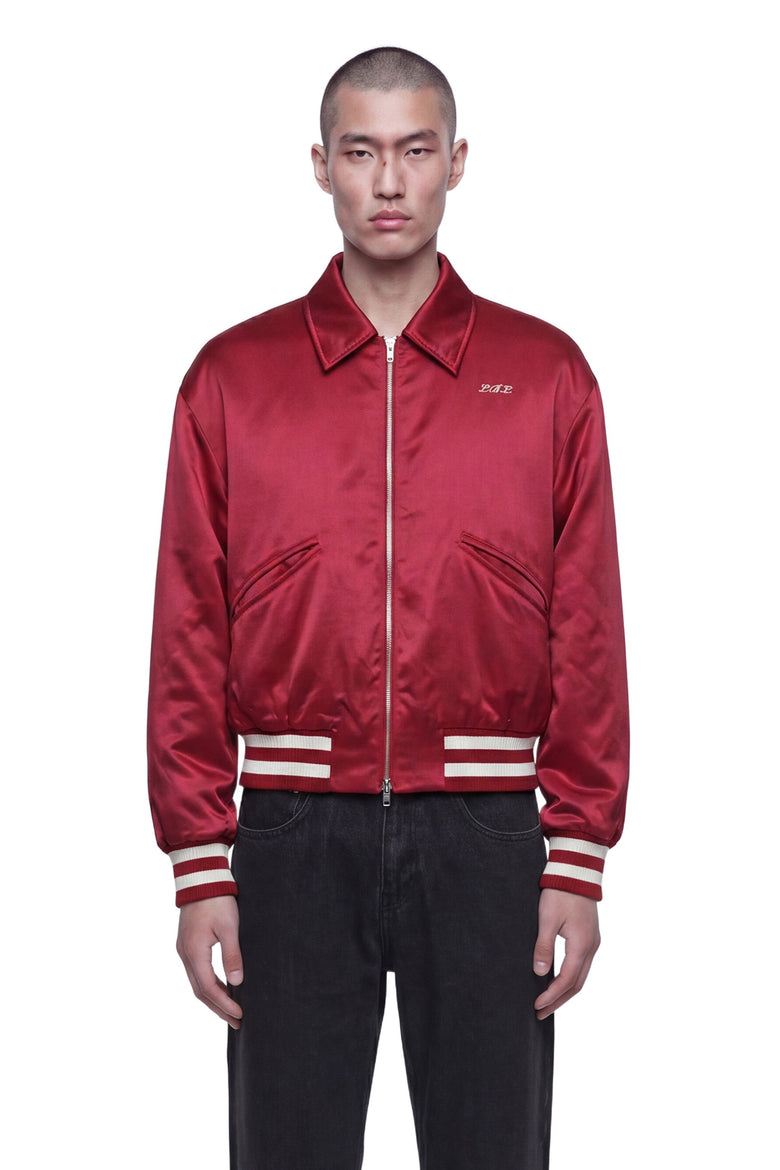 SECOND LAYER Aces Satin Club Jacket man