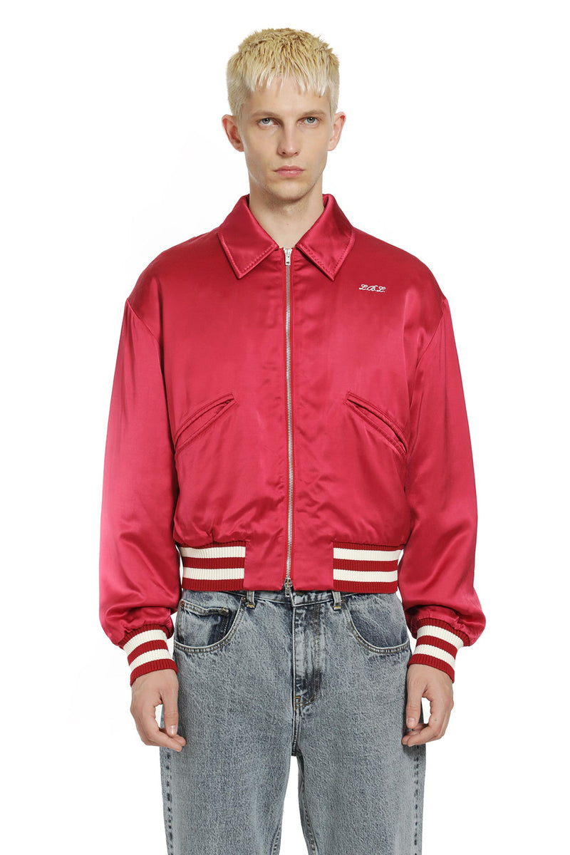 SECOND LAYER Aces Satin Club Jacket man