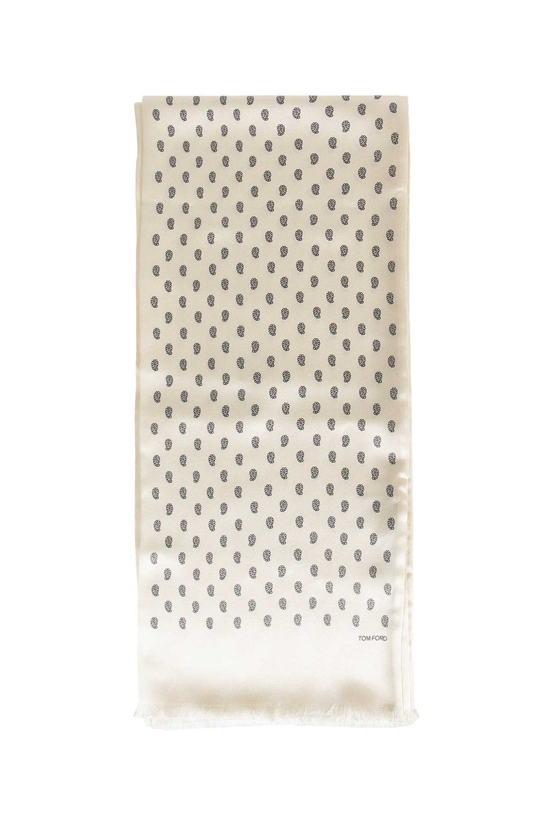 Paisley Print Silk Scarf