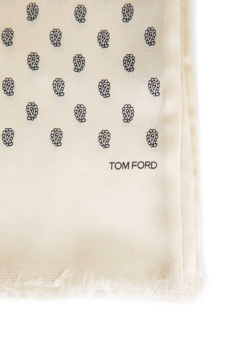 Paisley Print Silk Scarf