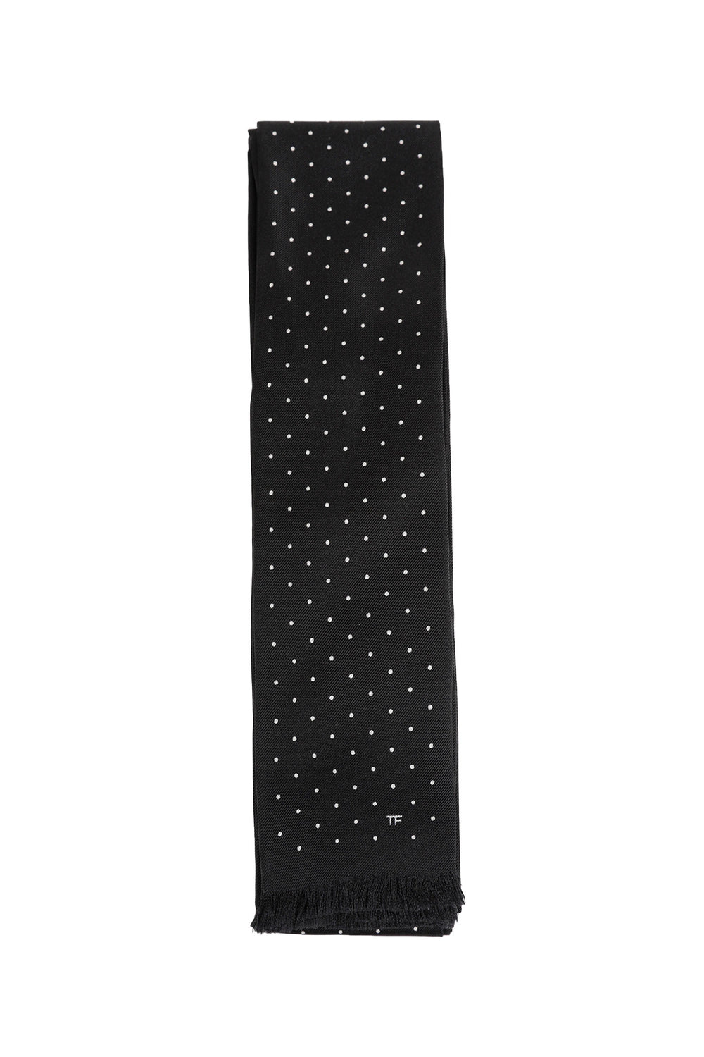 TOM FORD Micro Polkadot Silk Scarf man