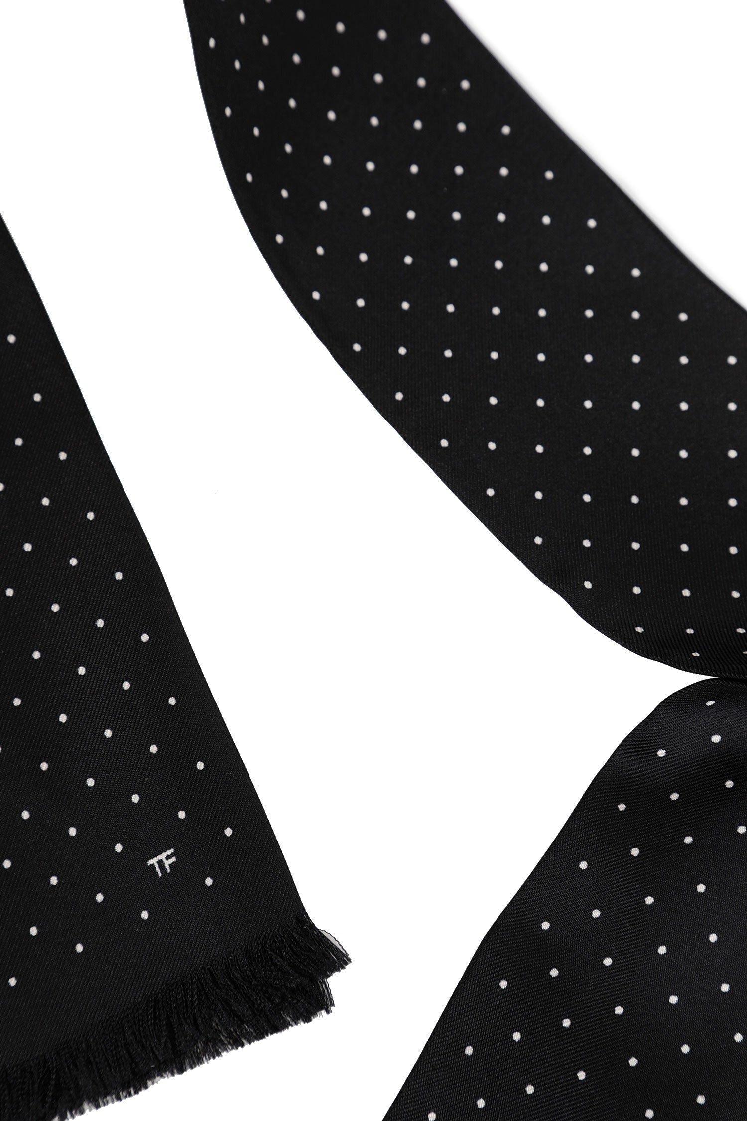 TOM FORD Micro Polkadot Silk Scarf man