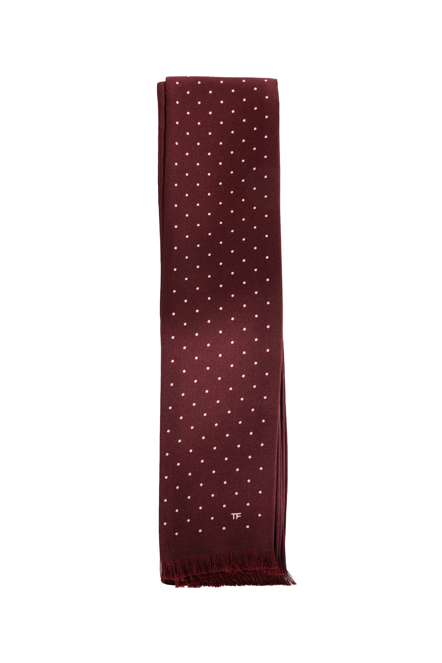 Micro Polkadot Silk Scarf