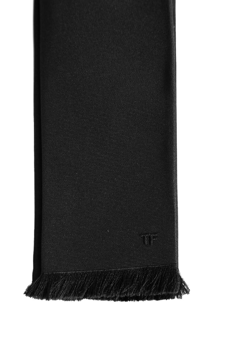 TOM FORD Fringed Silk Scarf man