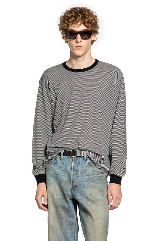 Fine Wool Oversize Long Sleeve Tee - Antonioli.eu