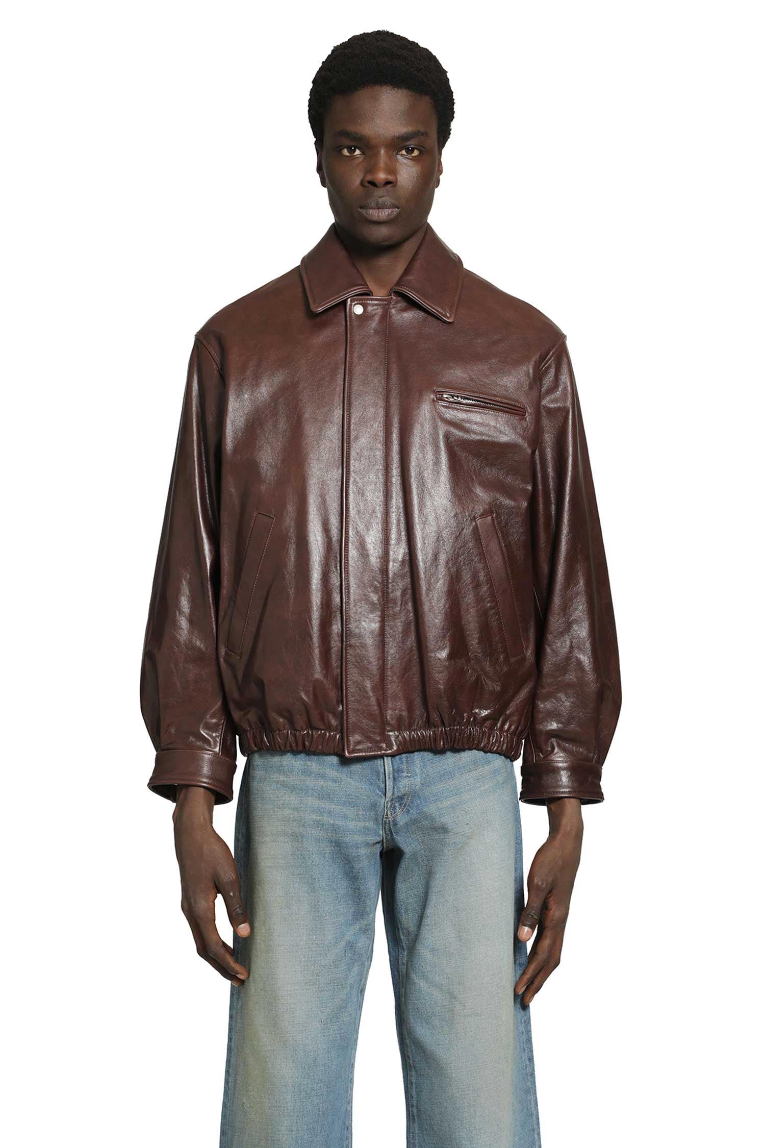 Leather Vintage Zip Jacket – Antonioli.eu