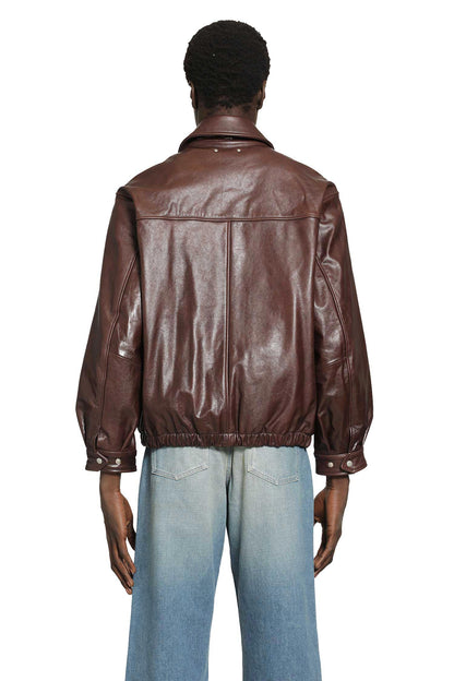 Leather Vintage Zip Jacket