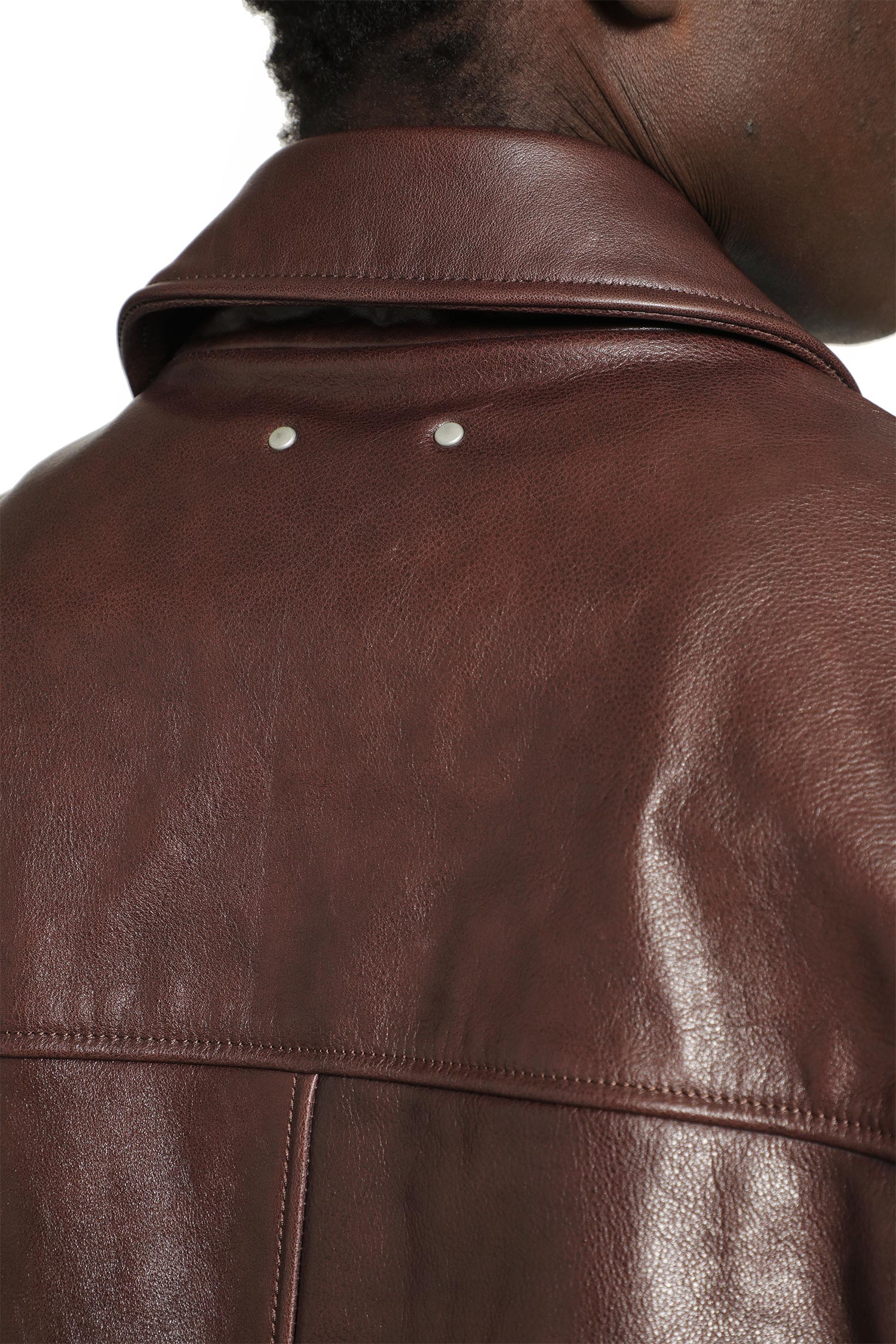 Leather Vintage Zip Jacket