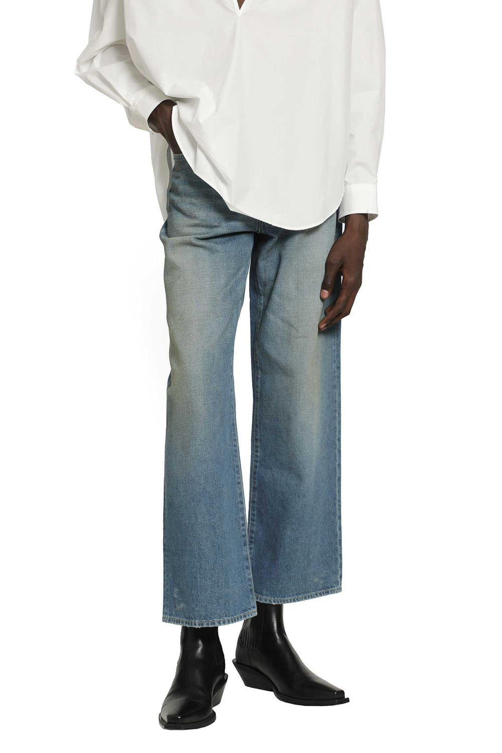 SSSTEIN Flared Wide leg Jeans man