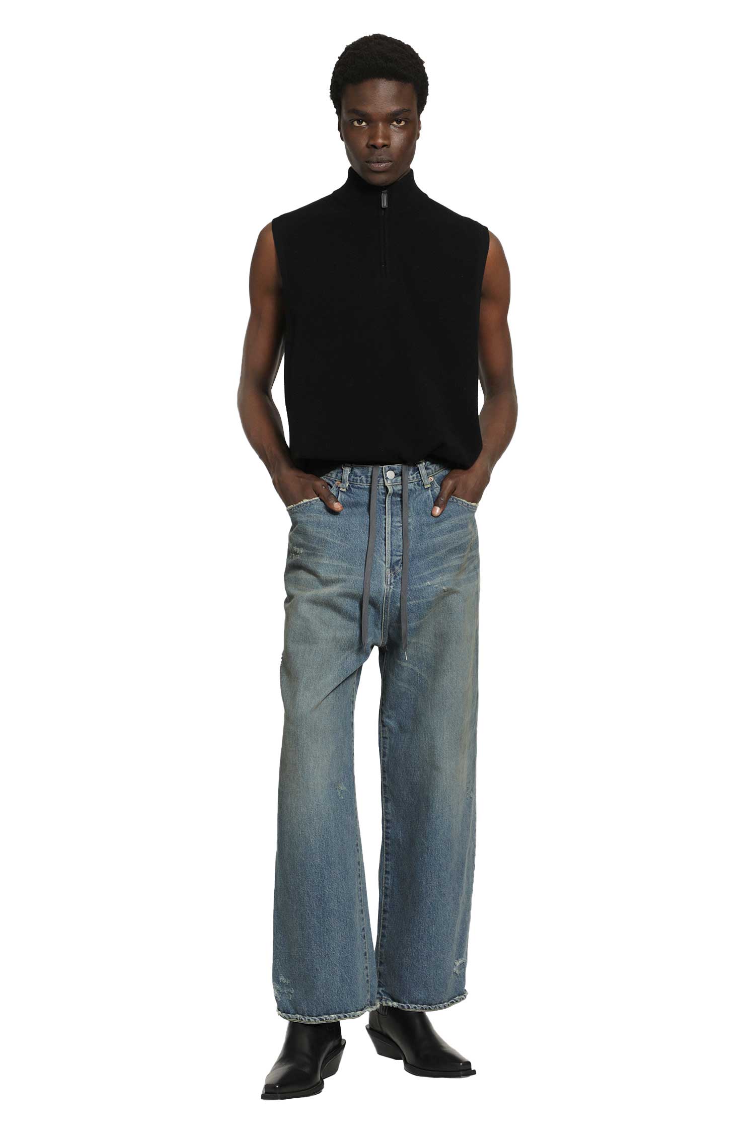 SSSTEIN Baggy Denim Jeans man