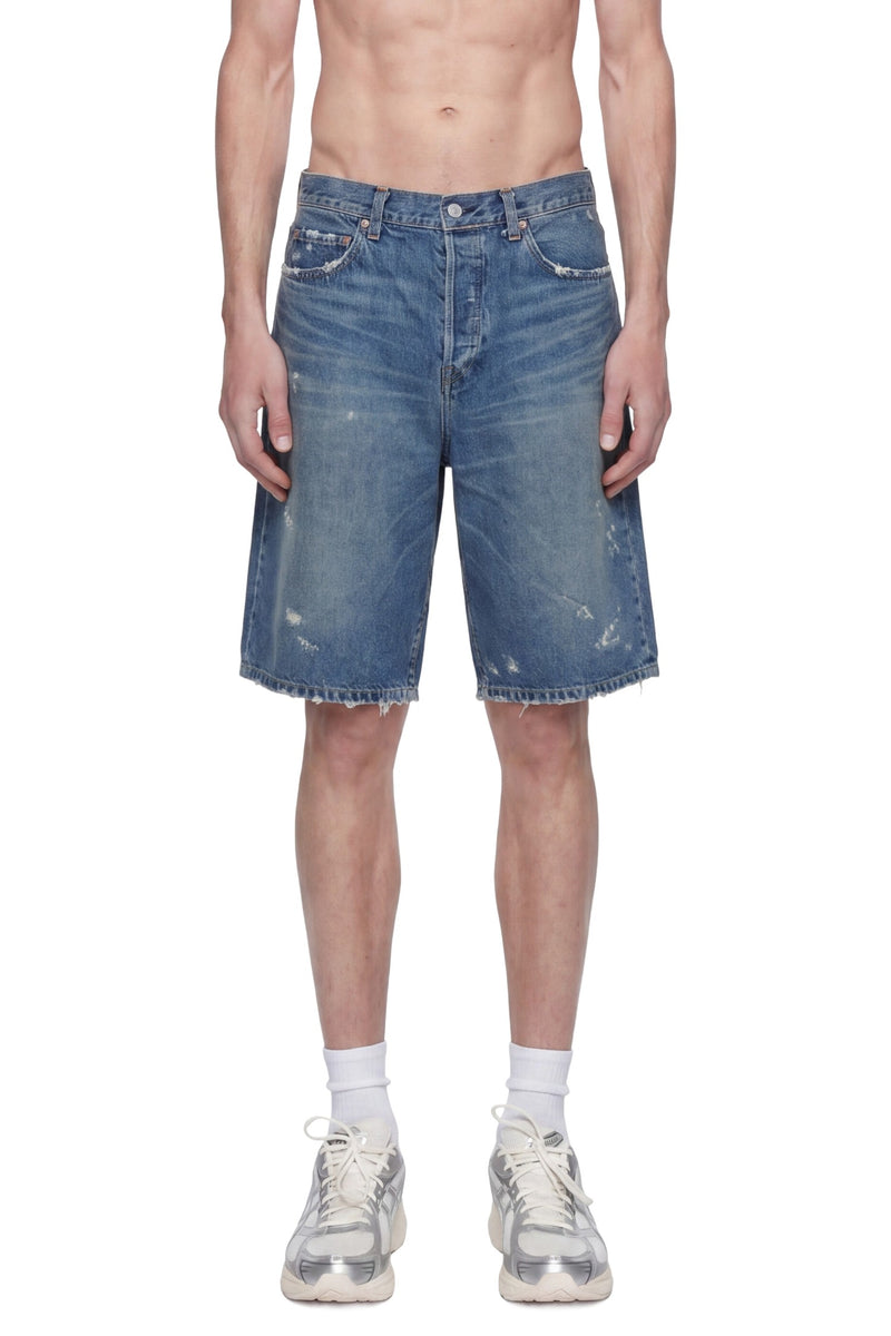 SSSTEIN Baggy Denim Shorts man