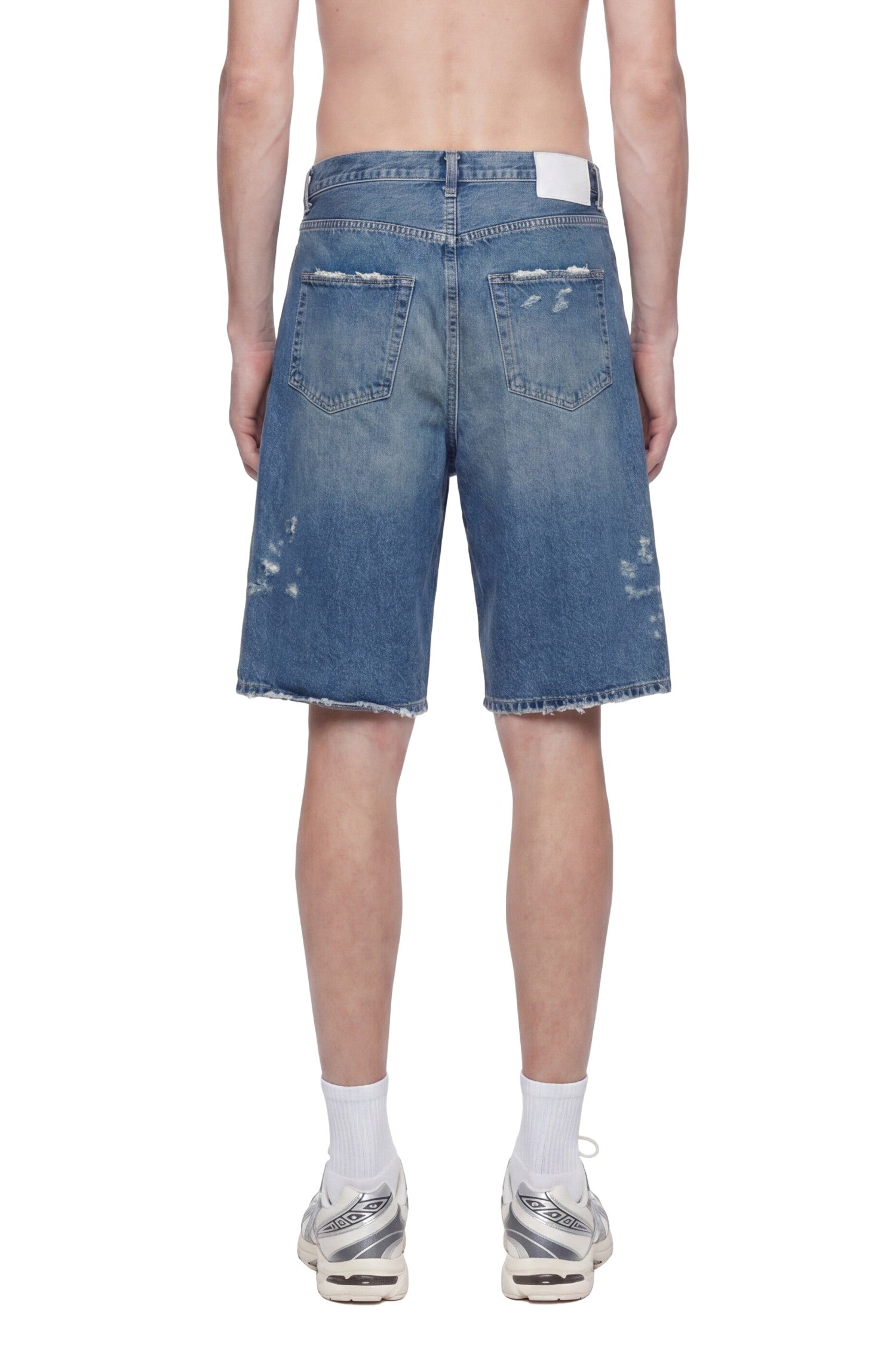SSSTEIN Baggy Denim Shorts man