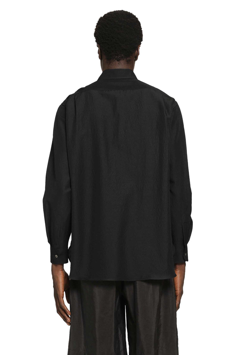 SSSTEIN Wool Silk Pocket Shirt man
