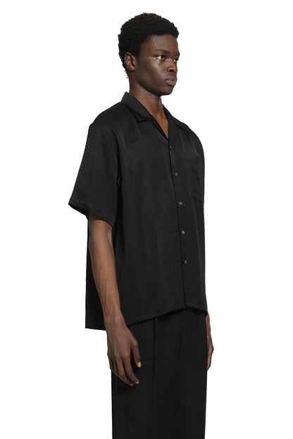 Bright Twill Open Collar Short Sleeve Shirt