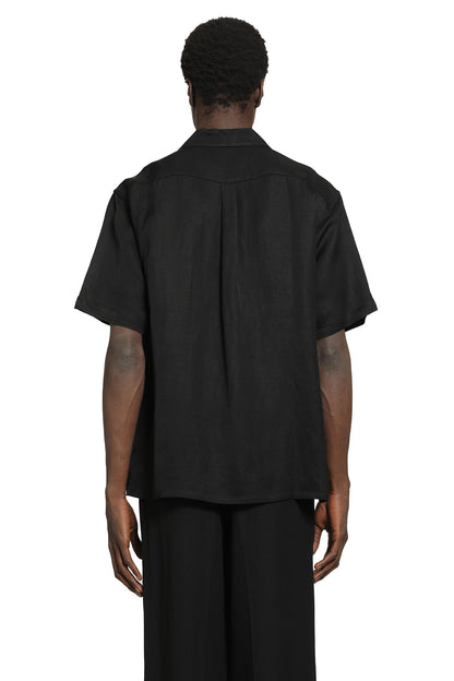 Bright Twill Open Collar Short Sleeve Shirt