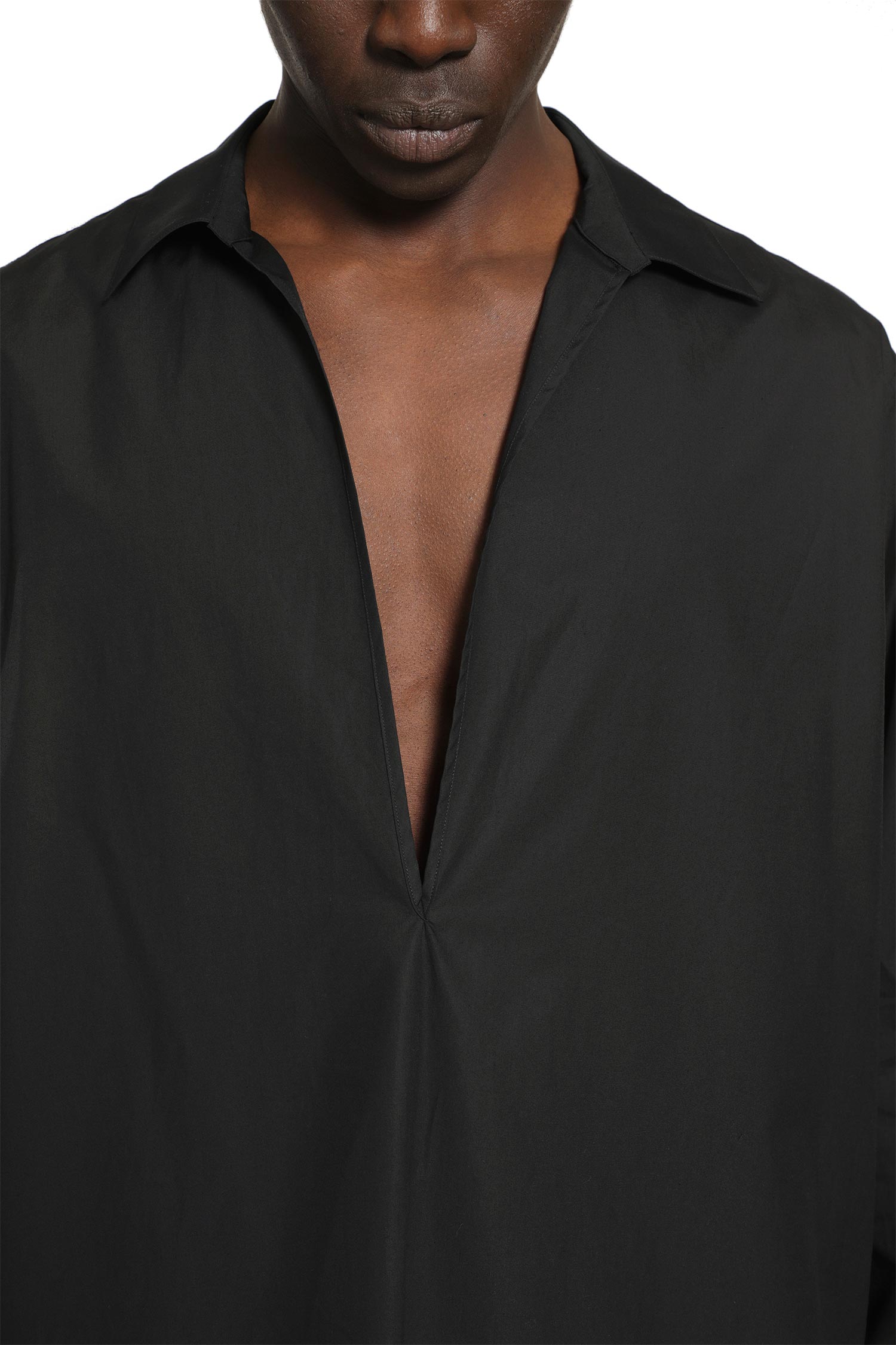 Suvin Cotton Oversized Skipper Shirt