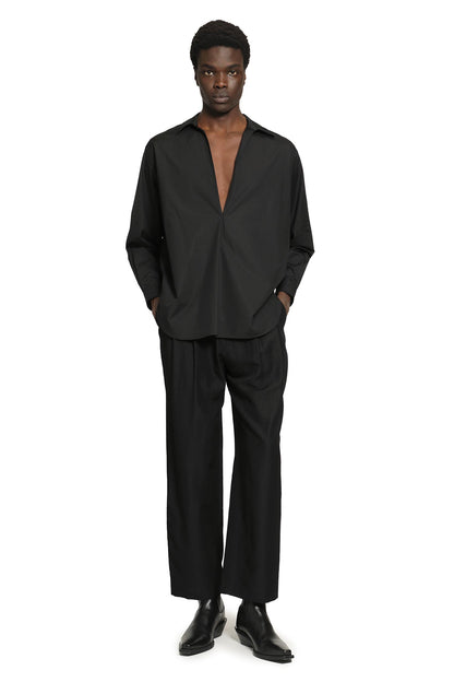 Suvin Cotton Oversized Skipper Shirt