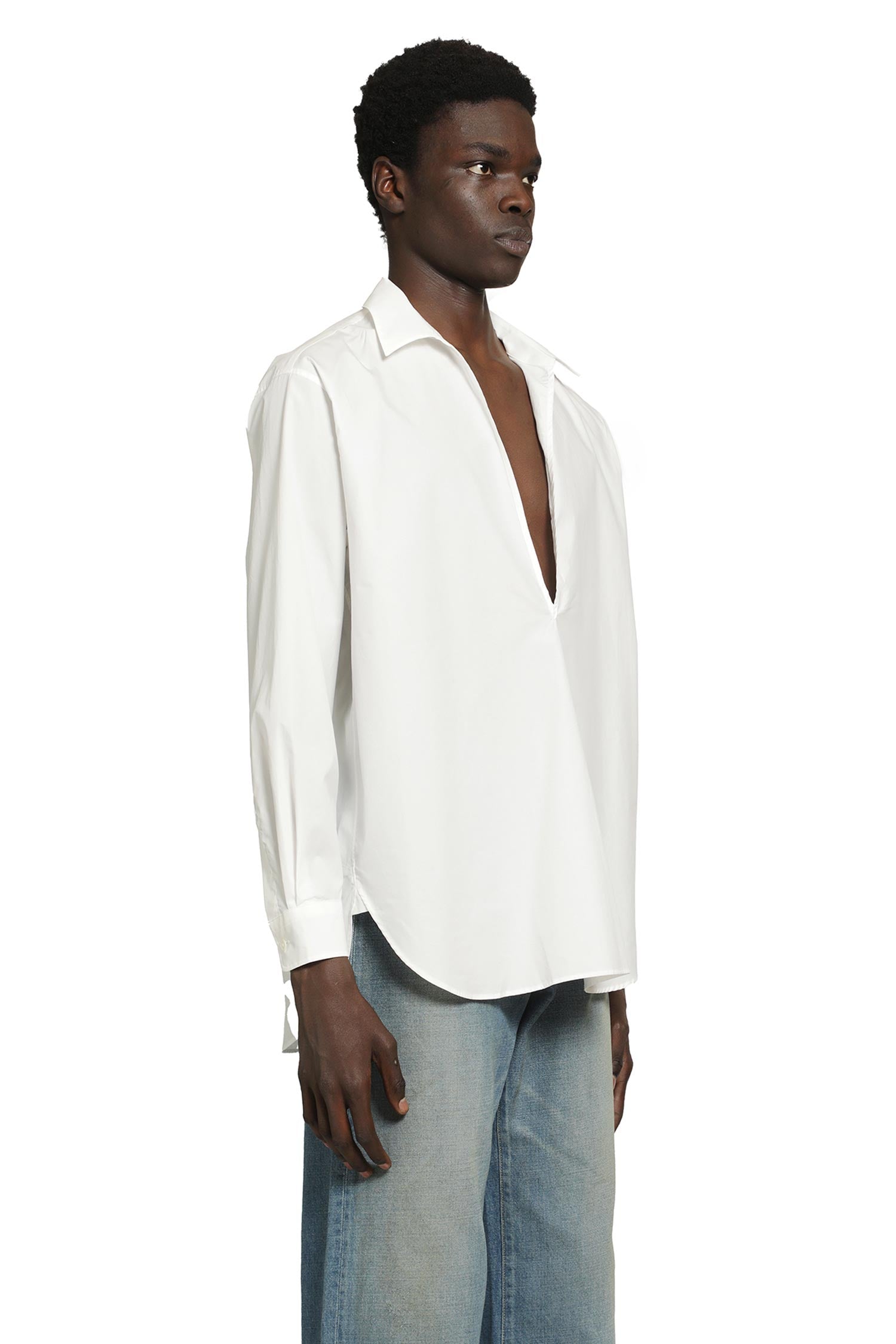 SSSTEIN Suvin Cotton Oversized Skipper Shirt man