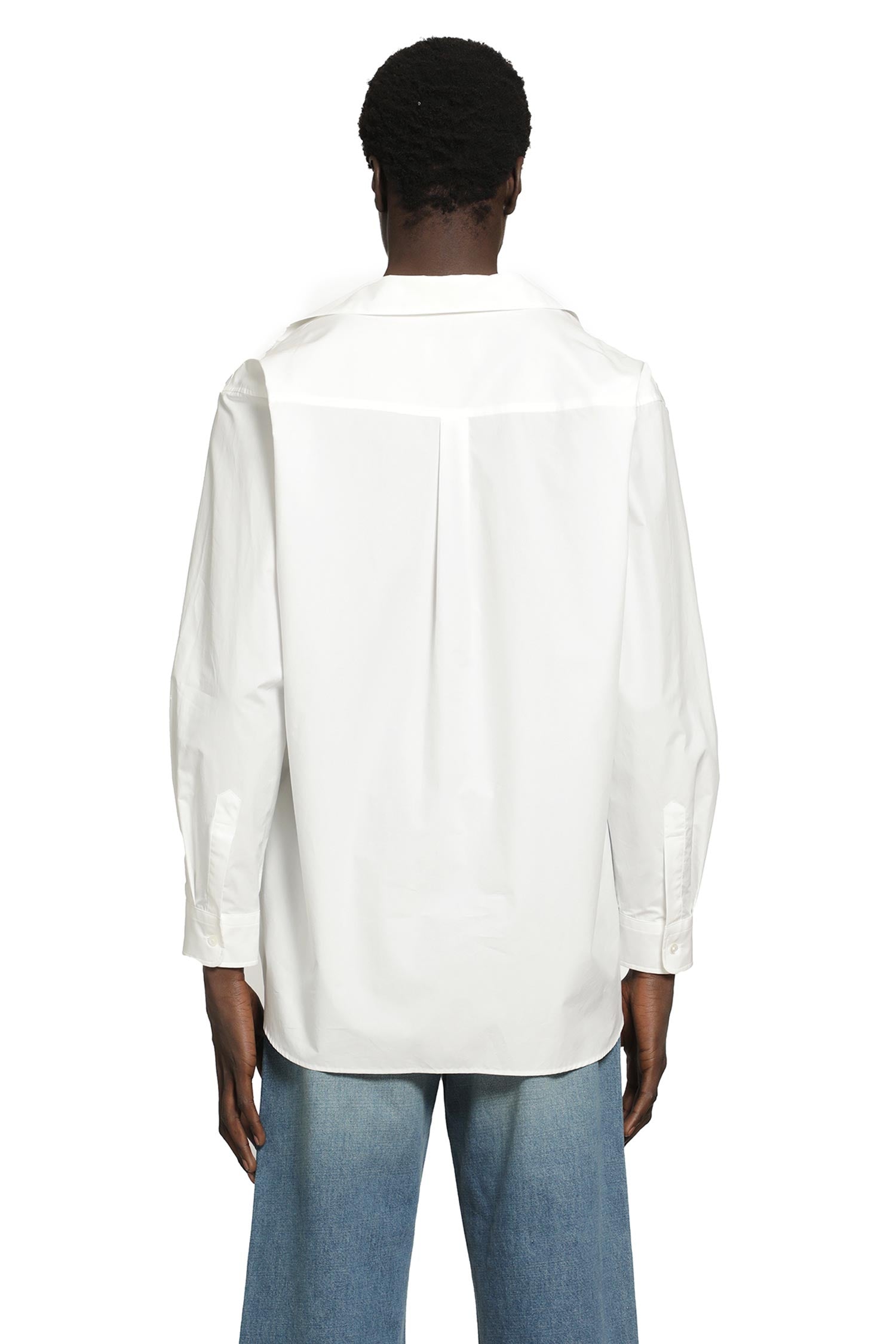 Suvin Cotton Oversized Skipper Shirt