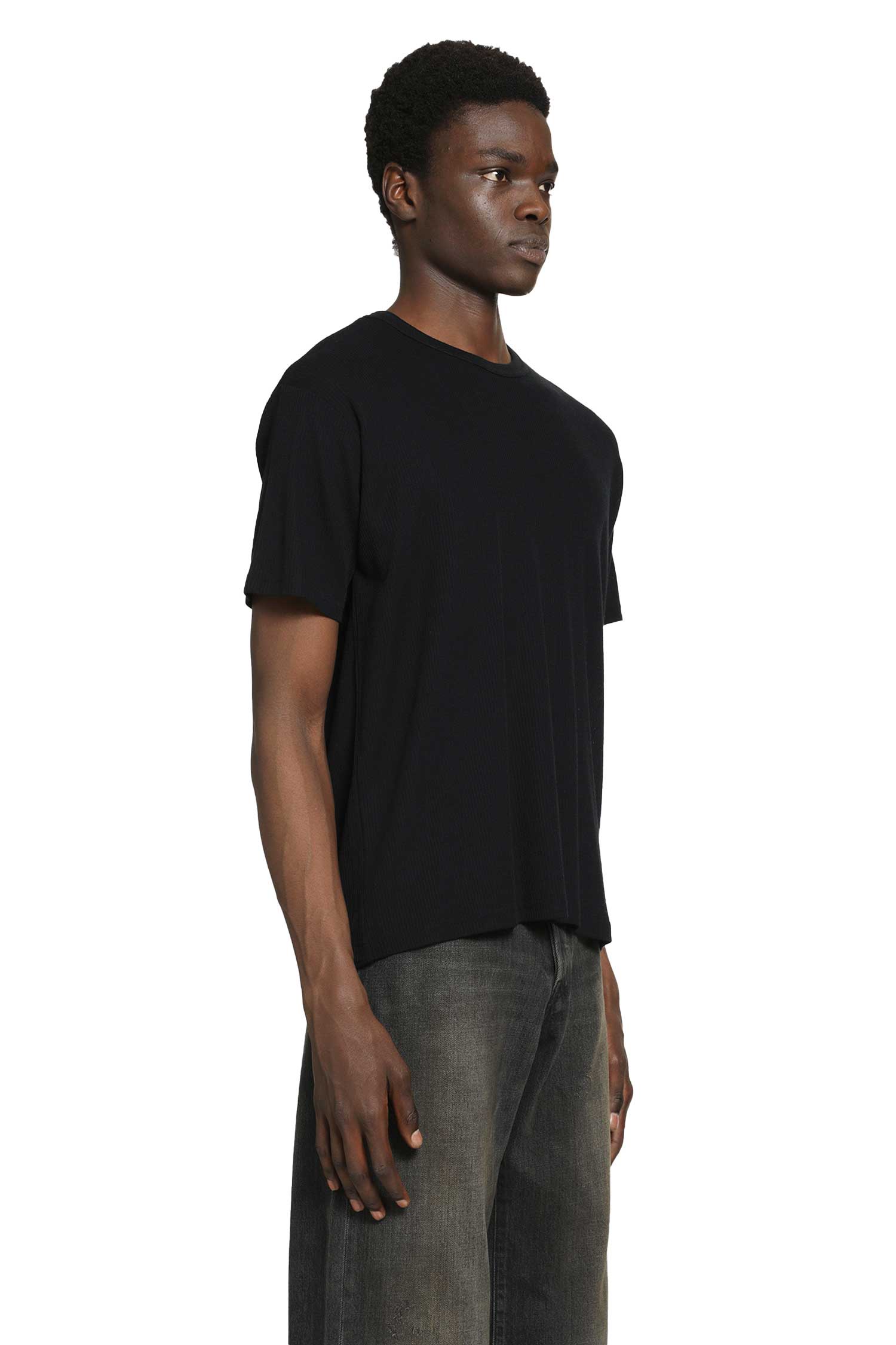 SSSTEIN Rib Wool Jersey T-Shirt man