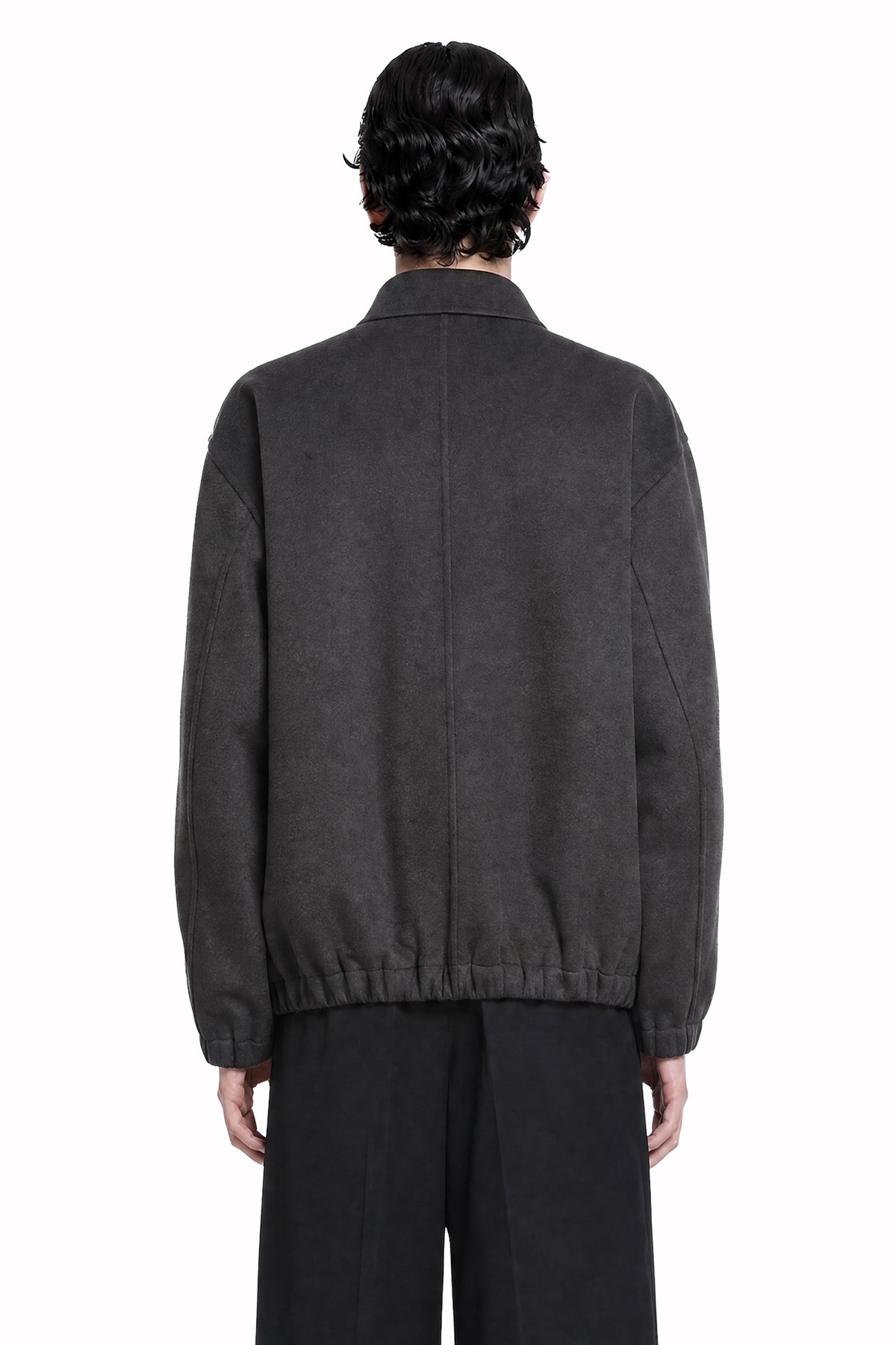 Double Face Cloth Zip Jacket