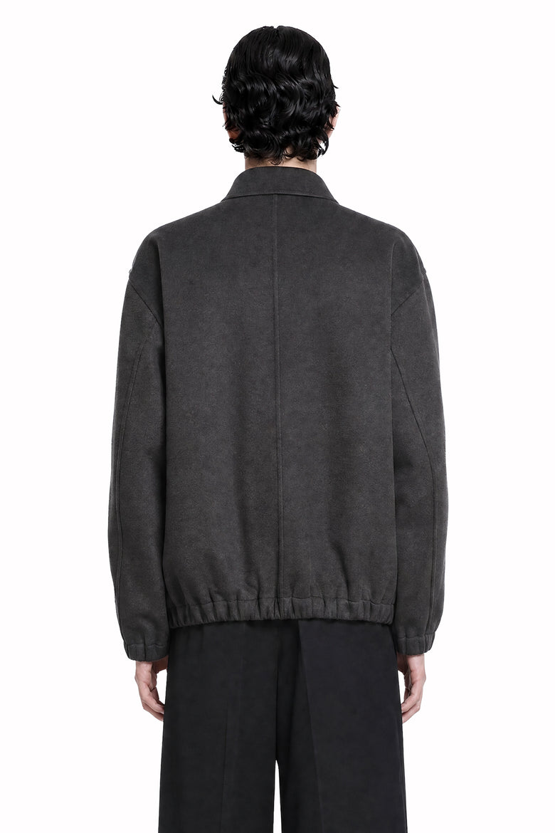 SSSTEIN Double Face Cloth Zip Jacket man
