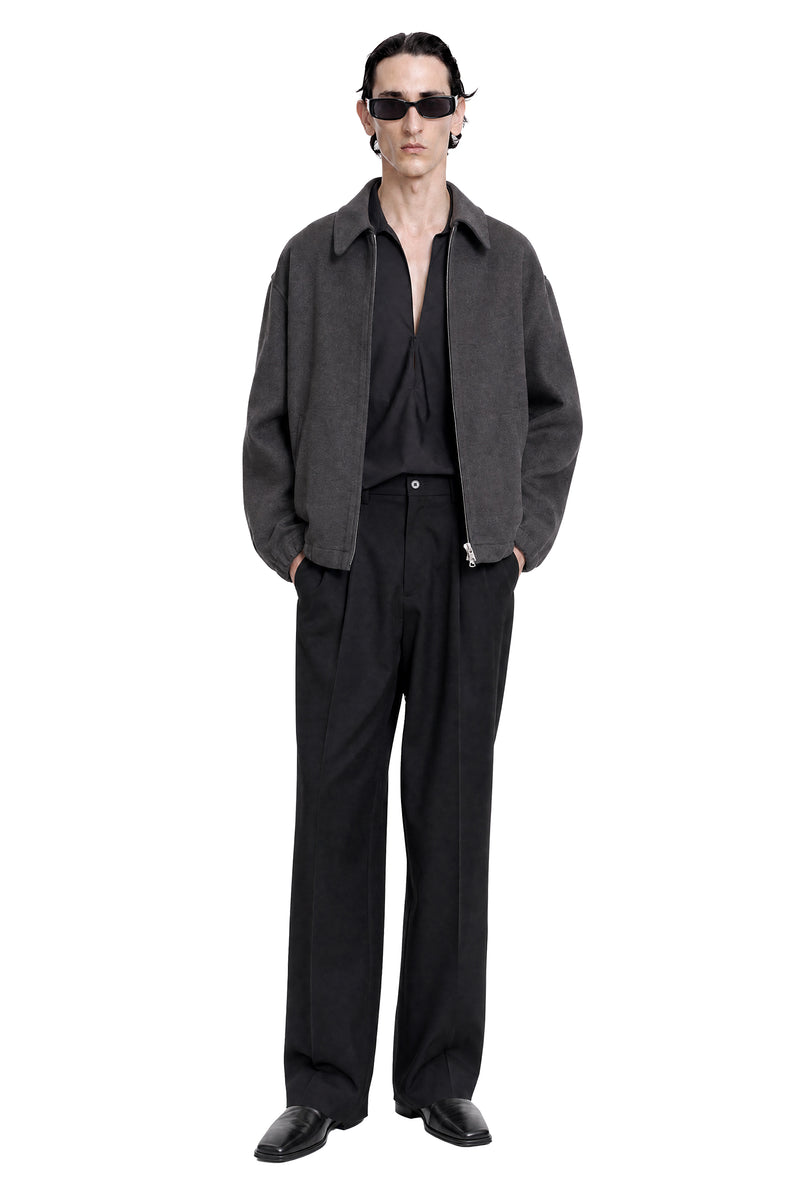 SSSTEIN Double Face Cloth Zip Jacket man