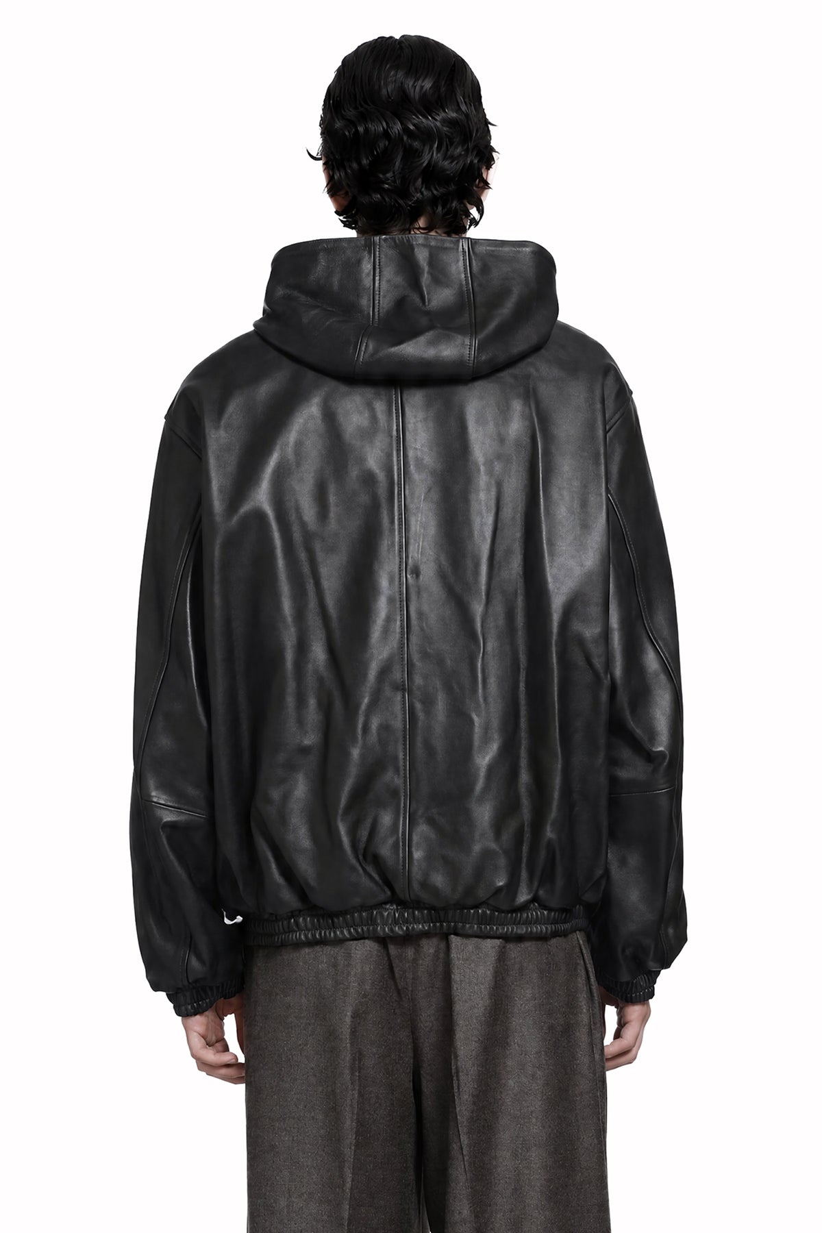 SSSTEIN Lamb Leather Hood Jacket man