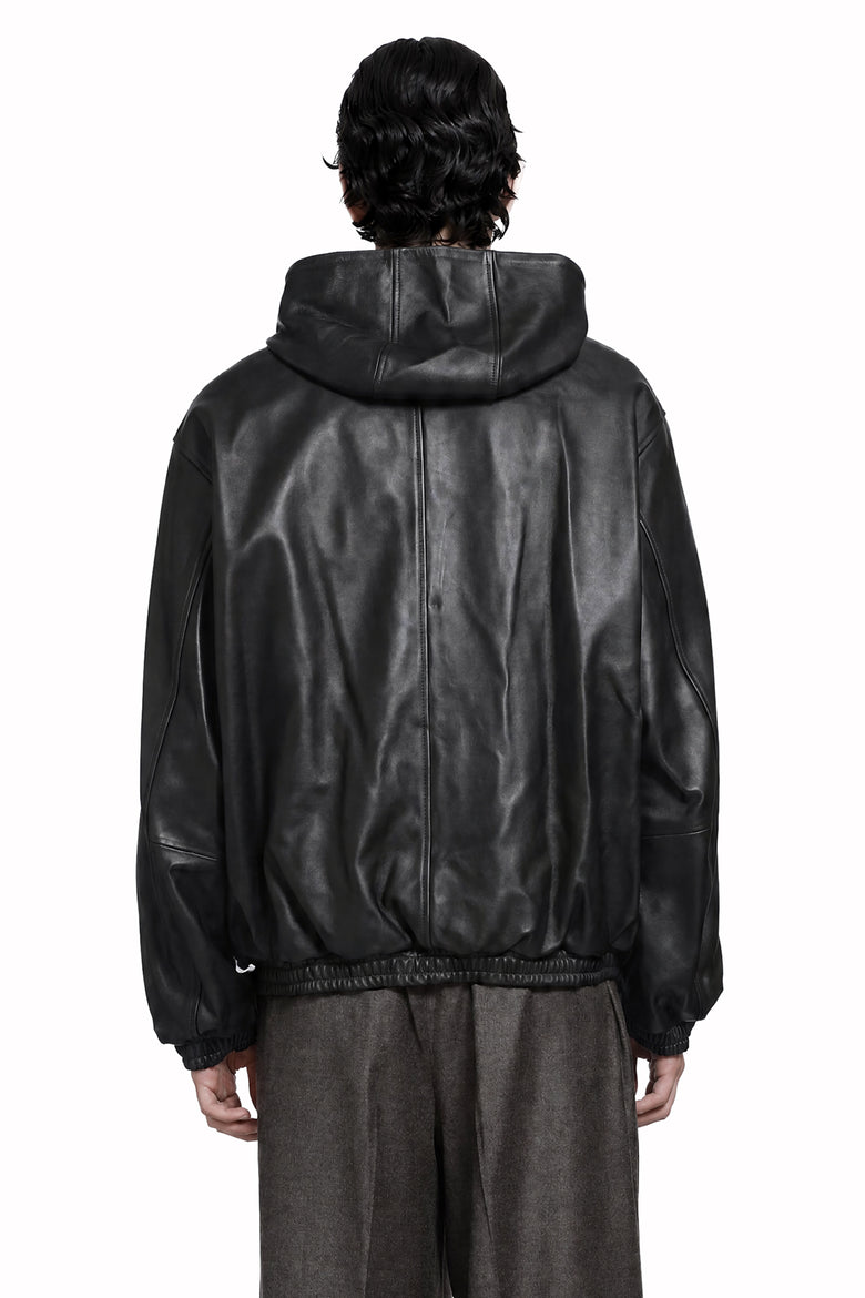 SSSTEIN Lamb Leather Hood Jacket man