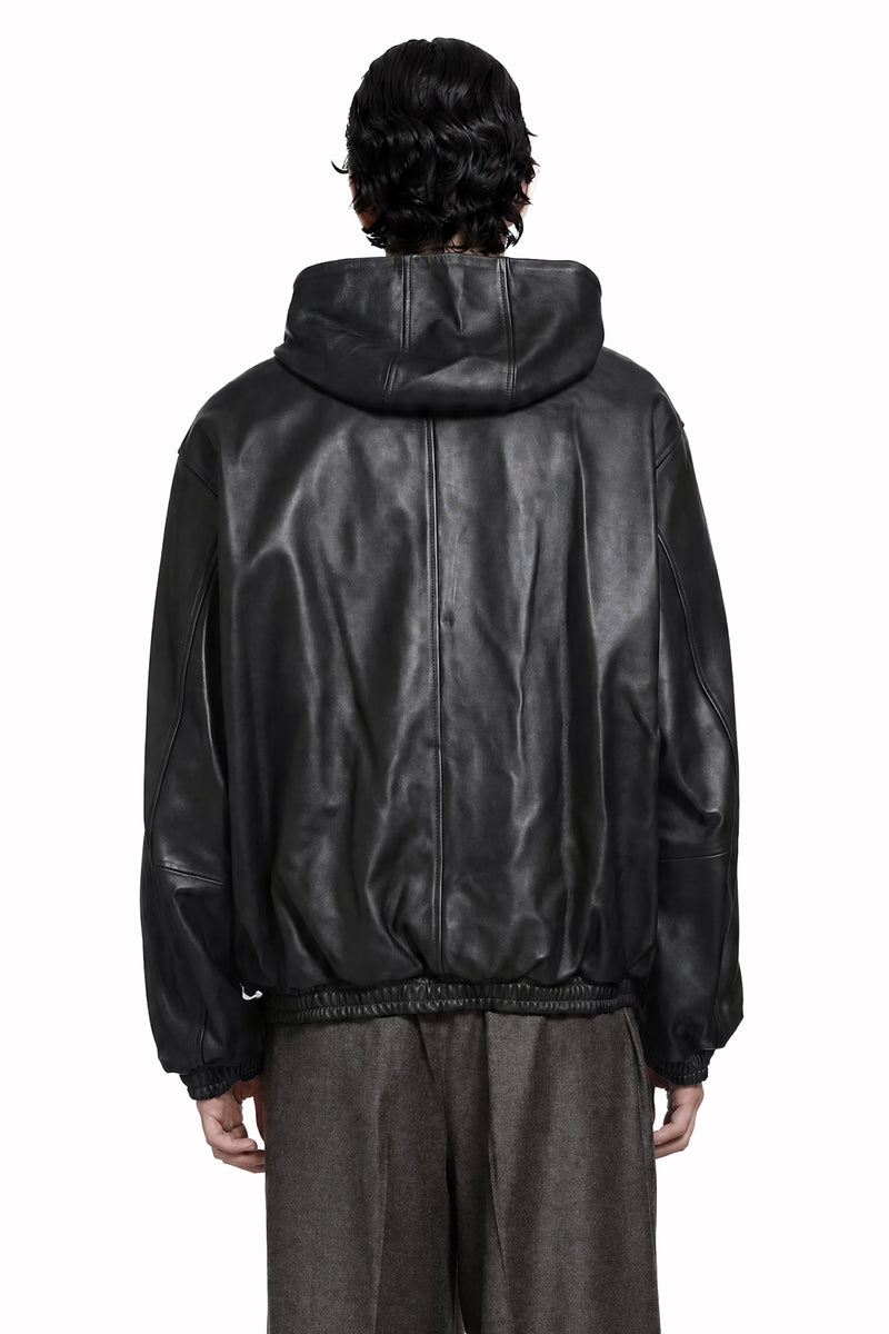 SSSTEIN Lamb Leather Hood Jacket man