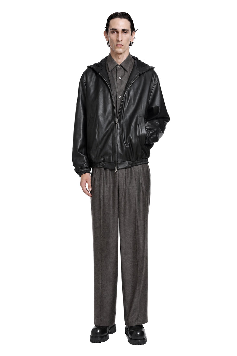 SSSTEIN Lamb Leather Hood Jacket man