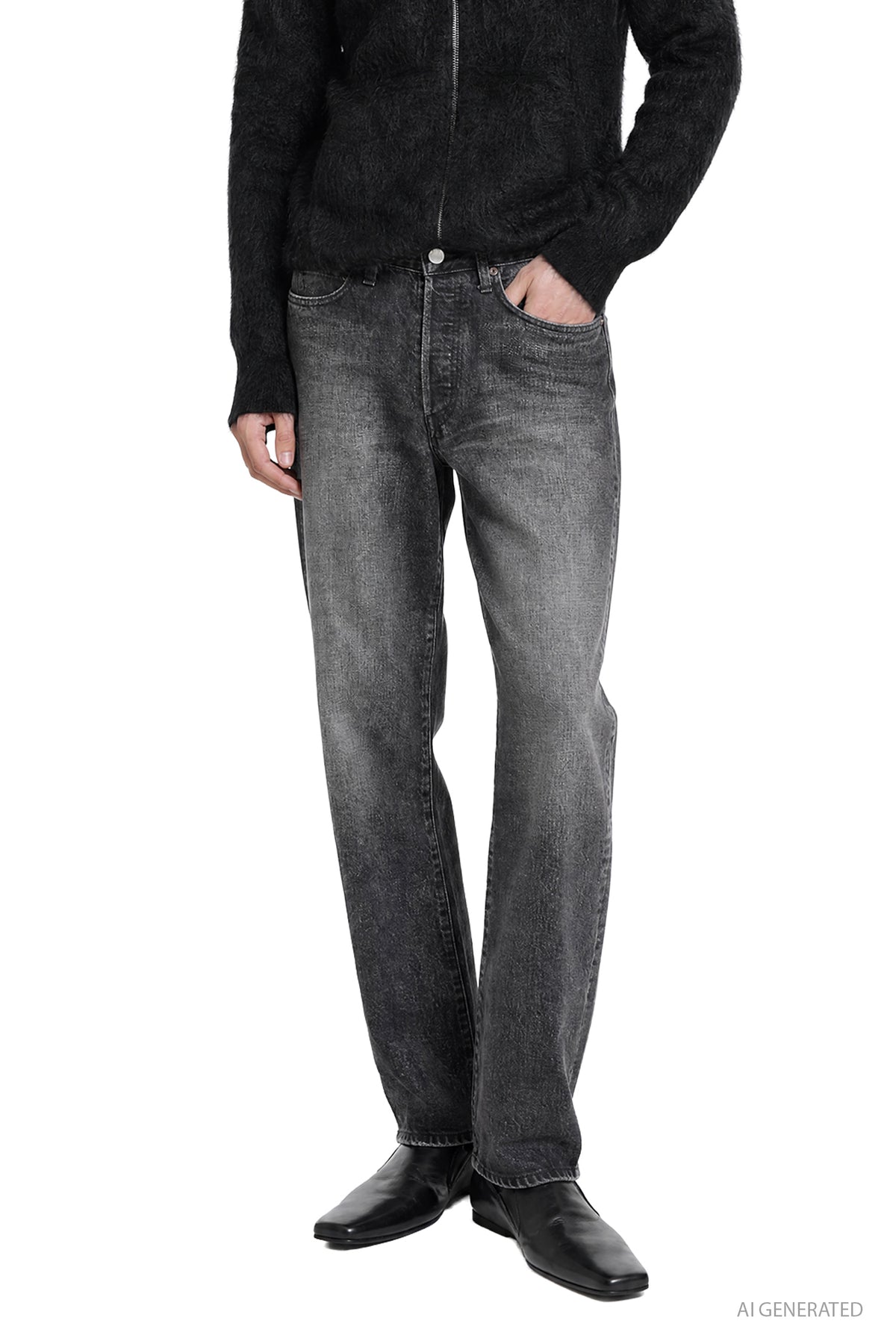 Loose Denim Pants