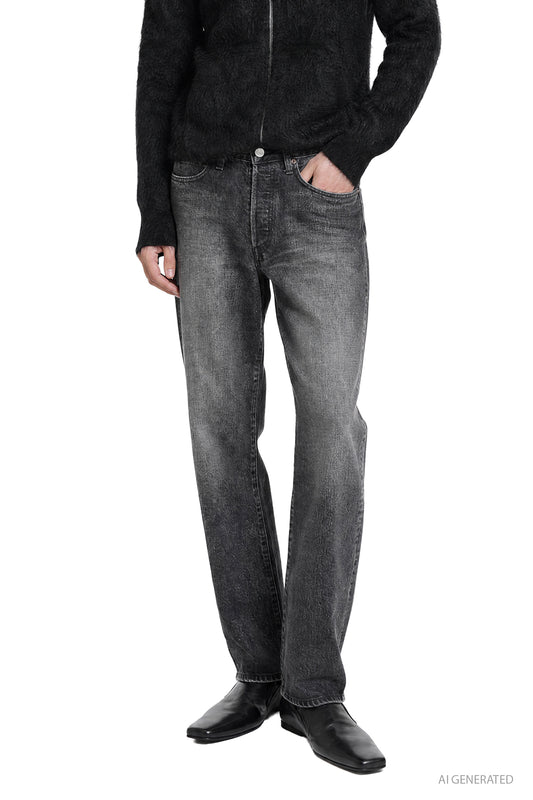 Loose Denim Pants
