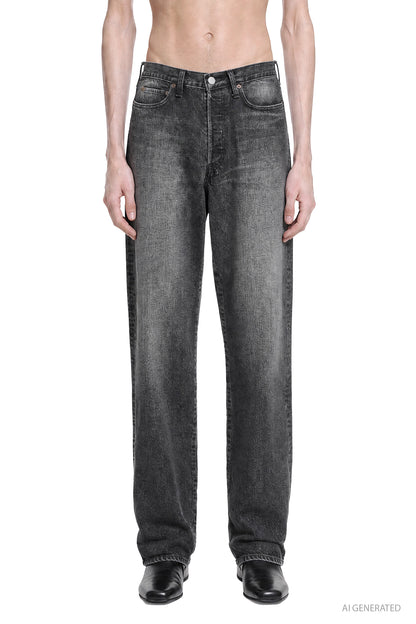 Loose Denim Pants