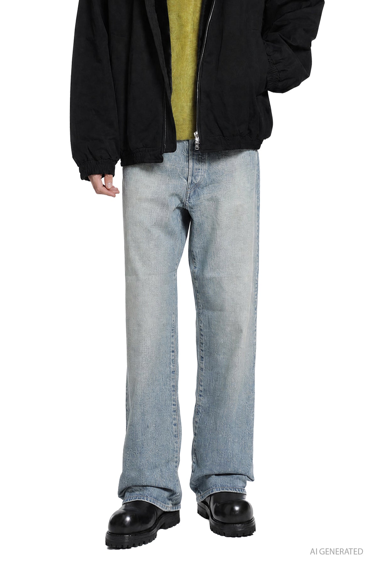 Loose Denim Pants