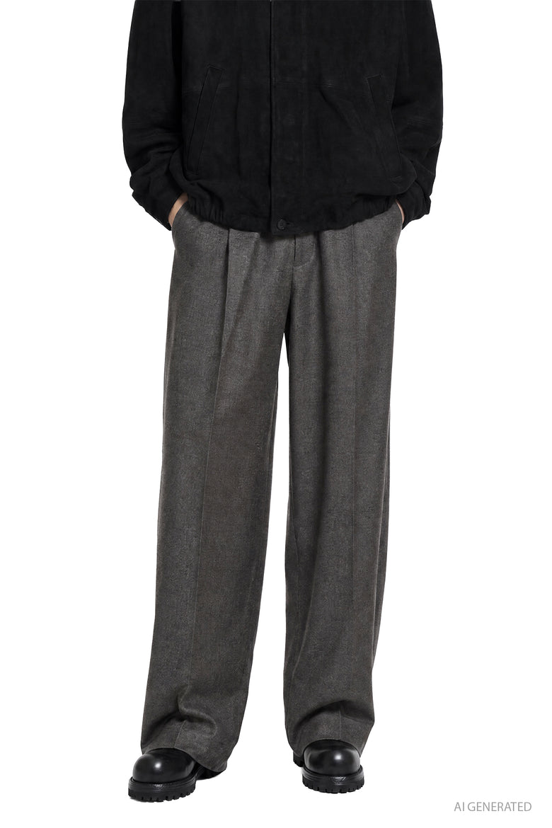 SSSTEIN Extra Fine Wool Extra Wide Trousers man