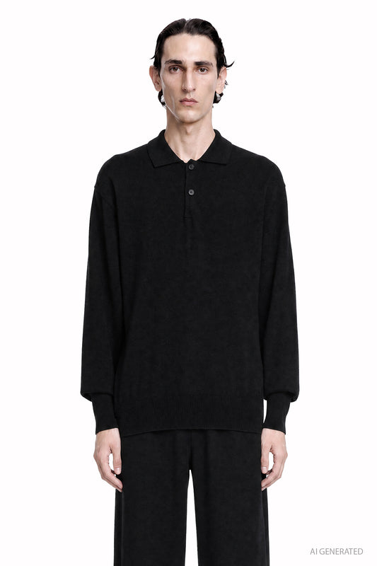 Pure Cashmere Knit Polo