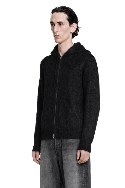 Kid Mohair Knit Zip Hoody