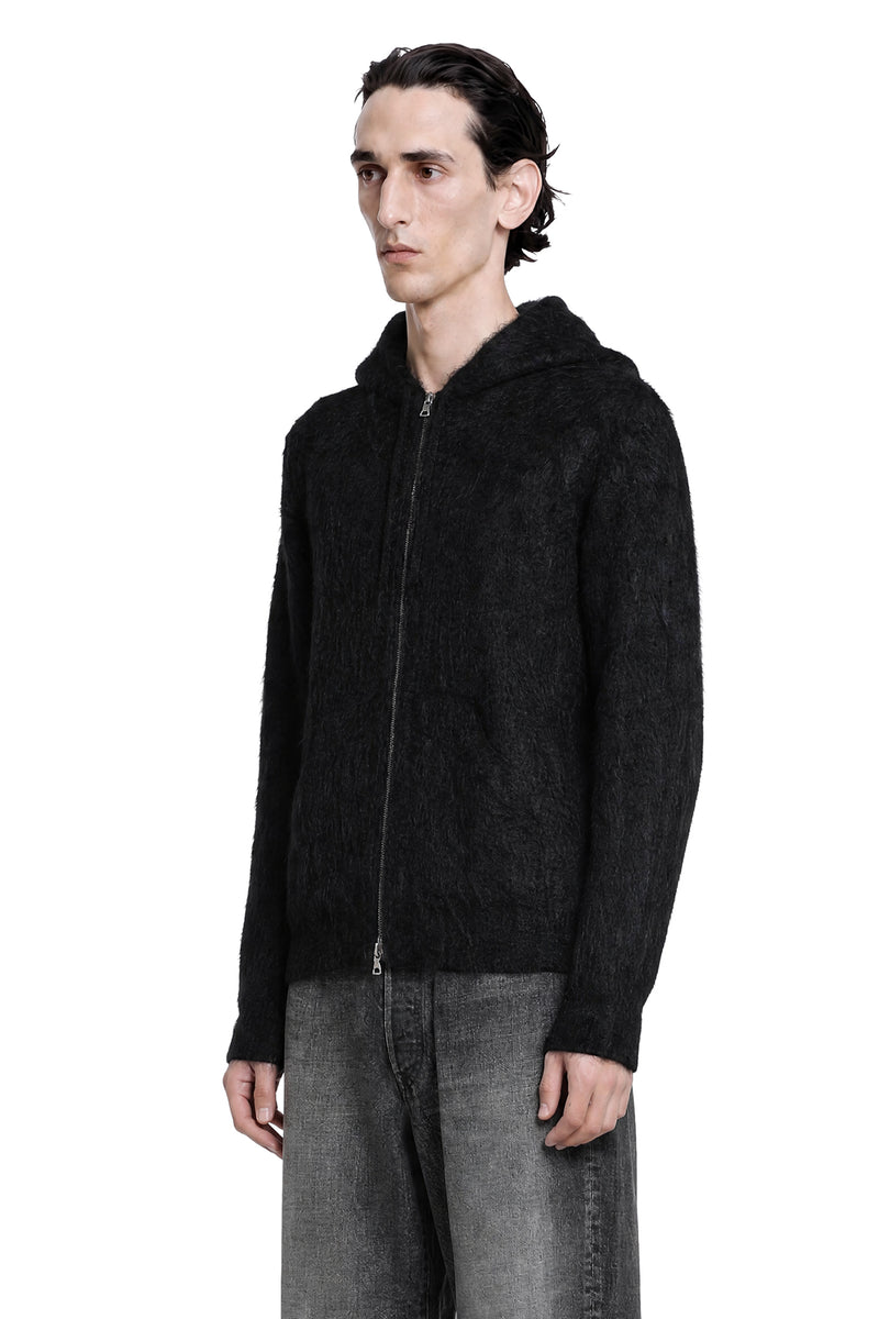 SSSTEIN Kid Mohair Knit Zip Hoody man