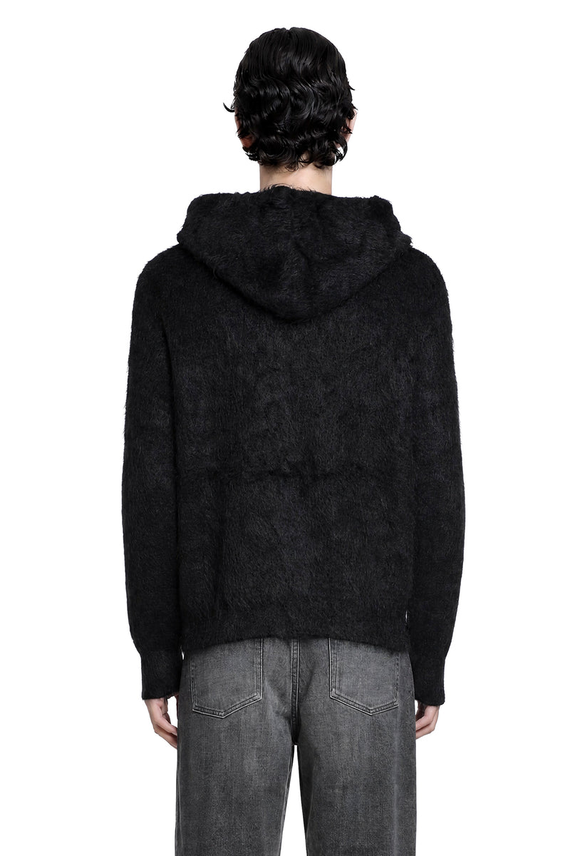 SSSTEIN Kid Mohair Knit Zip Hoody man