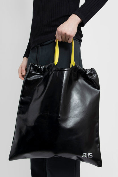 BIIS UNISEX BLACK TOTE BAGS