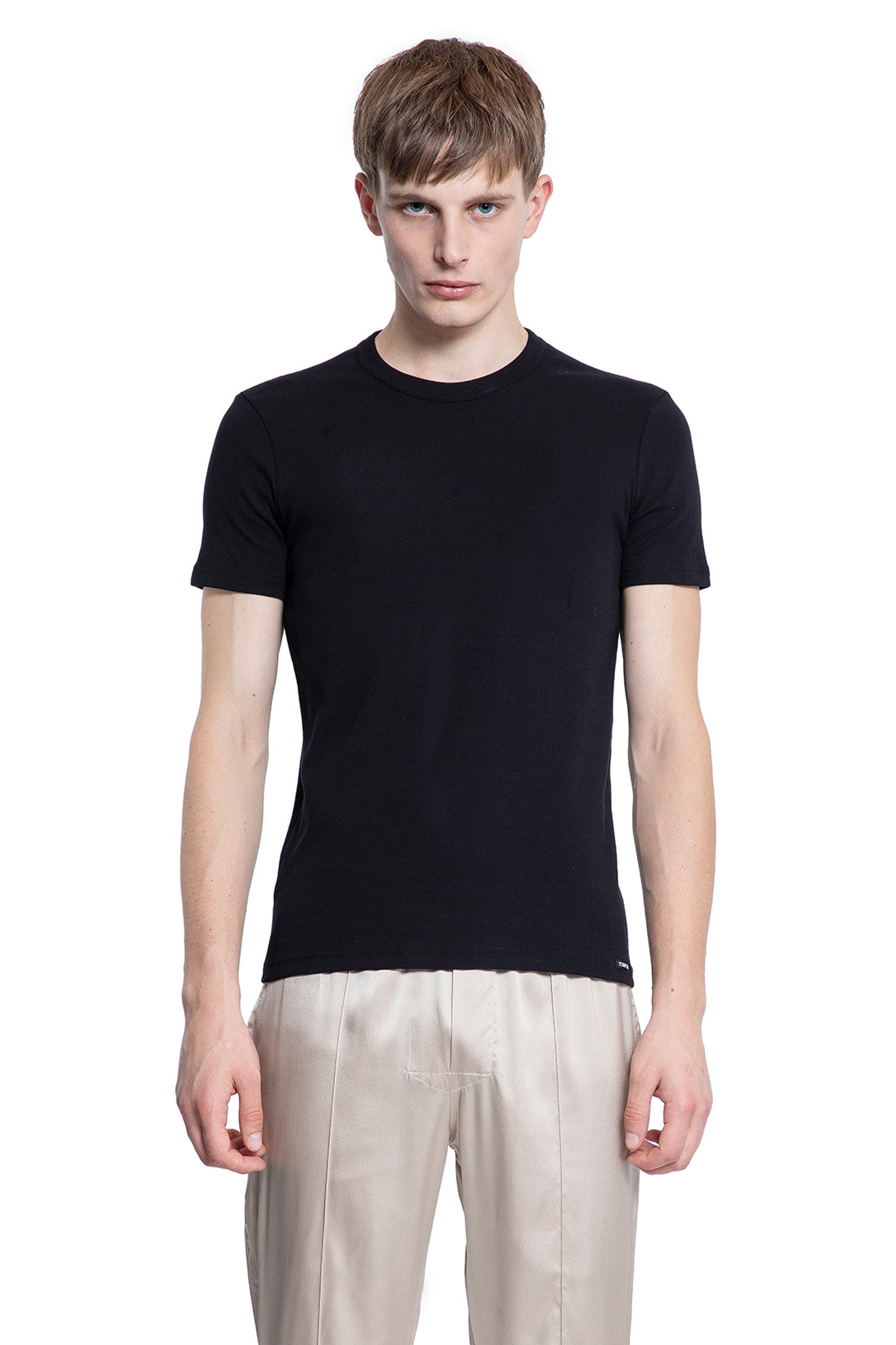 TOM FORD MAN BLACK T-SHIRTS & TANK TOPS