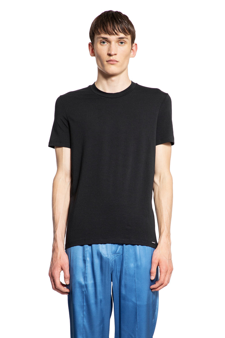 TOM FORD MAN BLACK T-SHIRTS & TANK TOPS