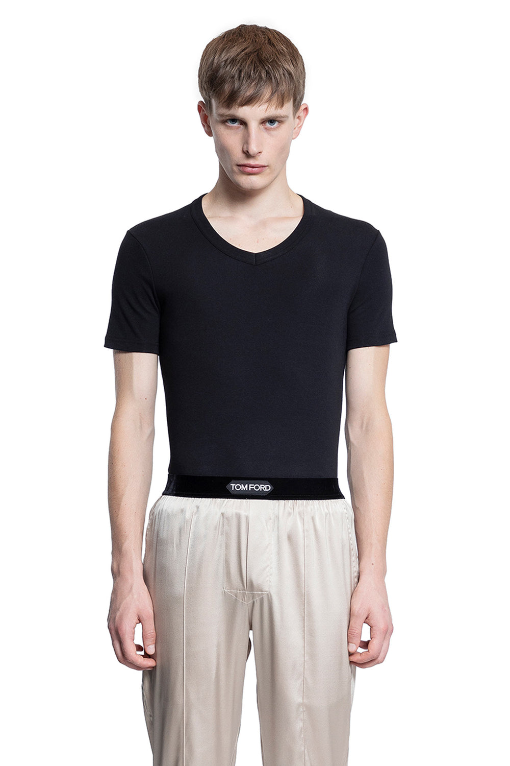 TOM FORD MAN BLACK T-SHIRTS & TANK TOPS