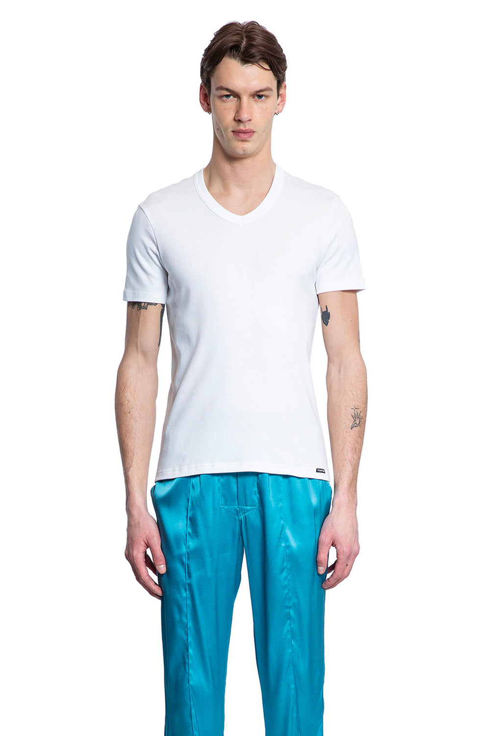 TOM FORD MAN WHITE T-SHIRTS & TANK TOPS